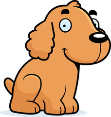 Cartoon Cocker Spaniel Sitting