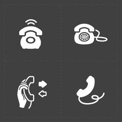 Phone icons, vector illustration.