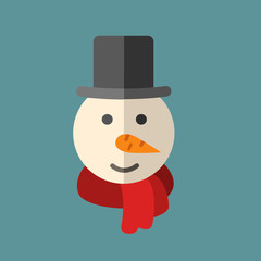 snowman . vector illustration