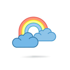 Colorful rainbow icon