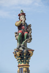 Fototapeta na wymiar Figur des Kindlifresserbrunnens in Bern, Schweiz