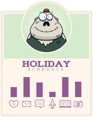 Cartoon Zombie Halloween Graphic