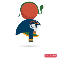 God Ra color flat icon for web and mobile design