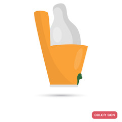 Pharaoh crown color flat icon for web and mobile design