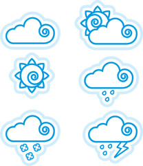 Weather Themed Icon Designs