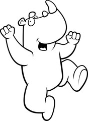 Rhino Jumping