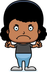 Cartoon Angry Girl