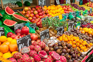 Fruit market stall