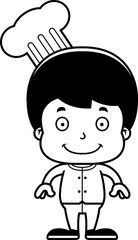 Cartoon Smiling Chef Boy
