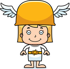 Cartoon Smiling Hermes Girl