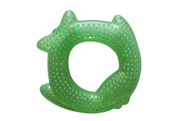 Green plastic fish.