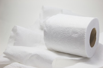 White tissue paper roll