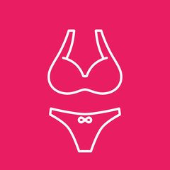 underwear icon, linear style
