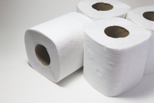 White tissue paper roll