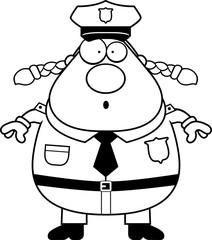 Surprised Police Woman