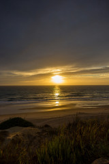 Obraz premium Romantischer Sonnenuntergang an der andalusischen Küste