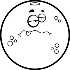 Cartoon Sick Orange