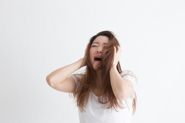 ショック・女性(白バック)