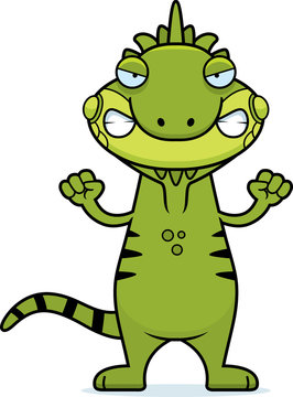 Angry Cartoon Iguana