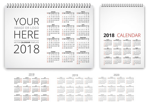 Minimalist Calendar Layout Set