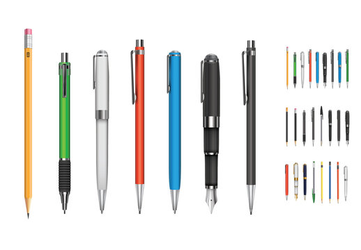 Pen and Pencil Illustration Set