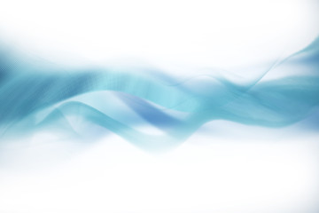 Blue waves on white background