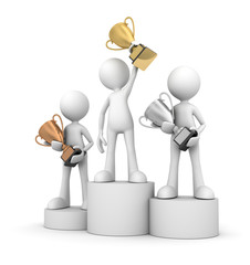 winner podium concept       3d illustration