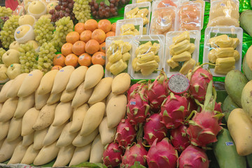 Fresh fruits on the Thai market