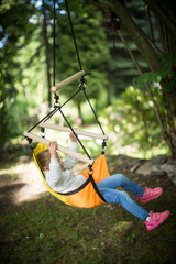 Spa&szlig; in der Schaukel