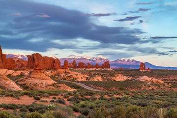 Road in The Arches National Park