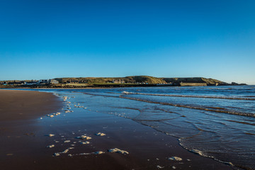 Cruden Bay Beach and harbour.