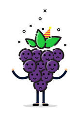 Fruit vector, MBE styled, flat icon