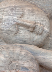 Polonnaruwa Gal Vihara Buddhist Statue close up