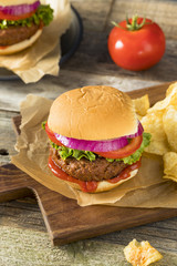 Healthy Vegan Vegetarian Meat Free Burger