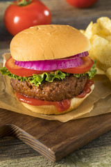 Healthy Vegan Vegetarian Meat Free Burger