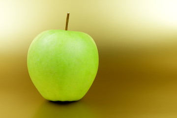 Apple pop art in gold