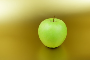 Apple pop art in gold