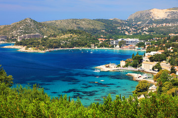 Naklejka na ściany i meble Adriatic coast in Croatia, Europe