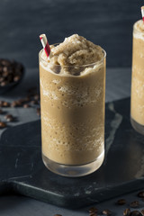 Sweet Frozen Iced Coffee Slushie