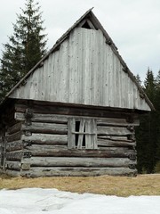 Wooden hut