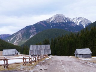 Houses in the mountains