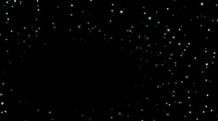 Night sky with blue stars on black background. Dark astronomy space template. Galaxy starry pattern wallpaper. Shiny stars, night sky universe. Cosmos stars wallpaper Vector illustration © alona_s