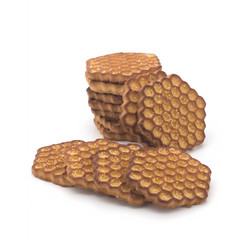 Cookies on a white background