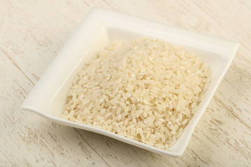 Raw rice heap