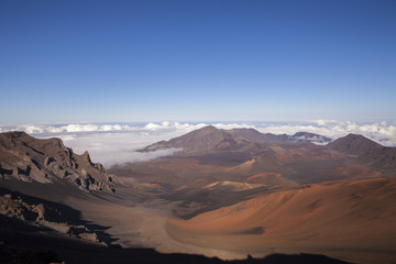 Fototapeta premium Mount Haleakala Crater on the Island of Maui, Hawaii