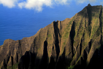 Napali Coast on the island of Kauai in Hawaii