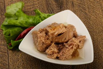 Canned tuna fish