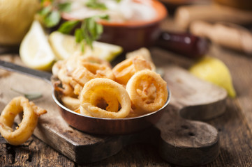 crispy calamari rings