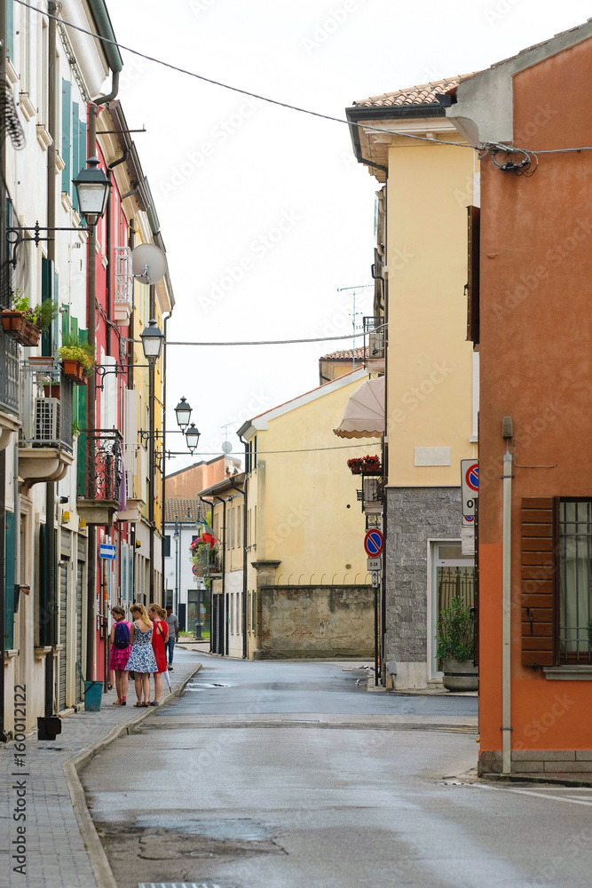 Poster street in adria, italy