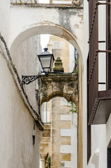 Spanish White Hilltop Town Street of Arcos de la Frontera